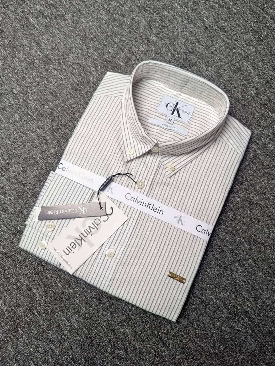 Mens Dark Stripe Shirt - Back View