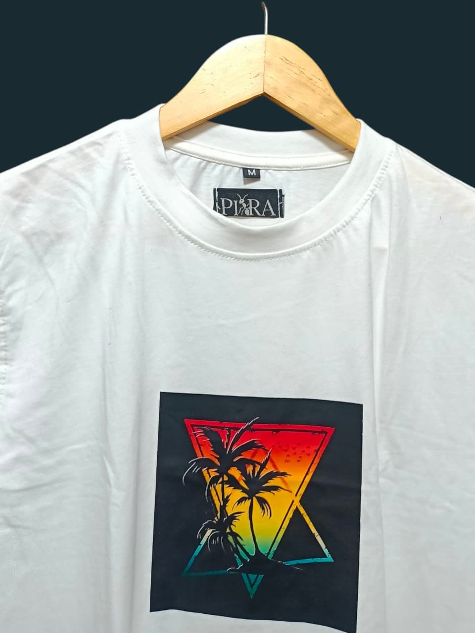 White Half Sleeve T-Shirt