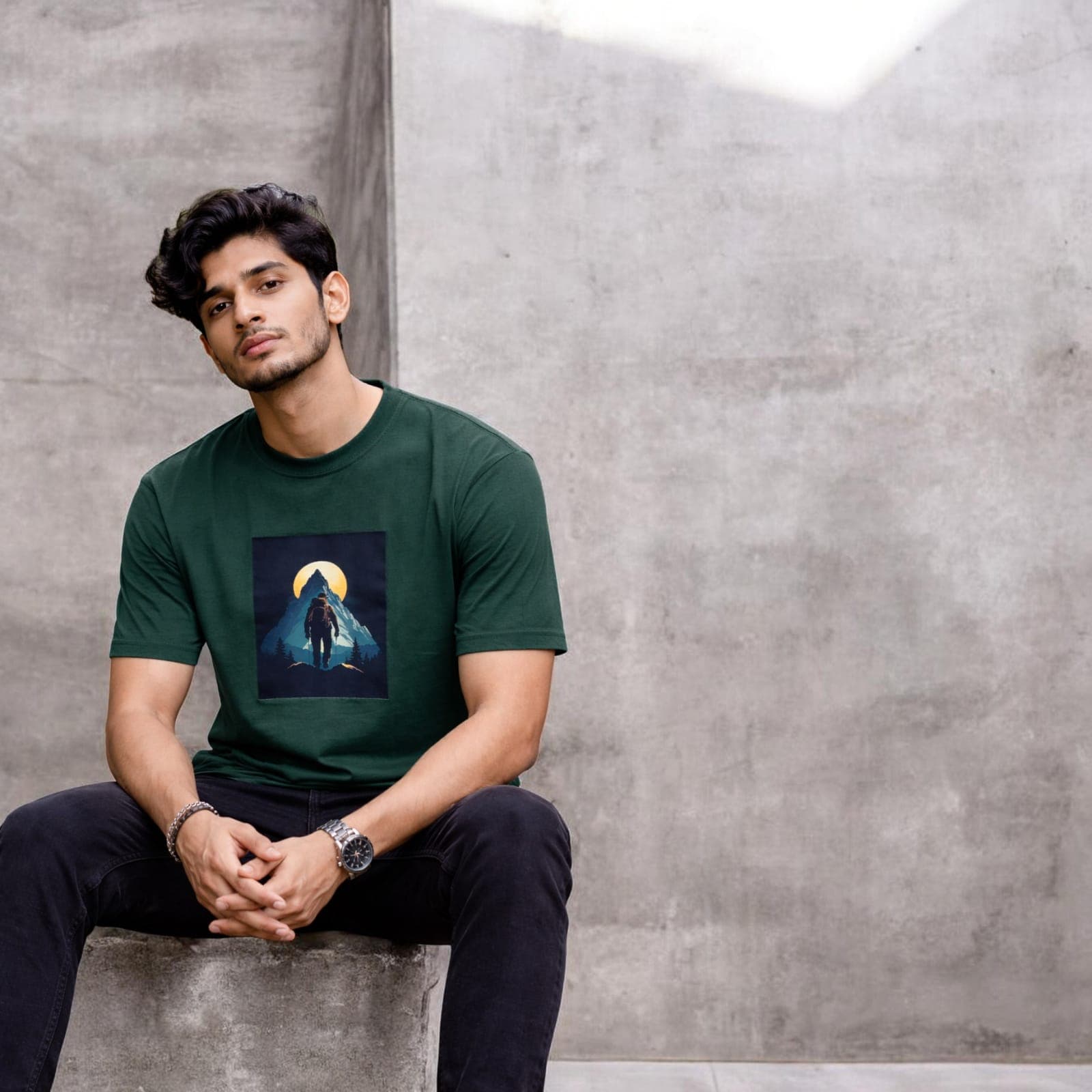 EverGreen Half Sleeve T-Shirt - Back View