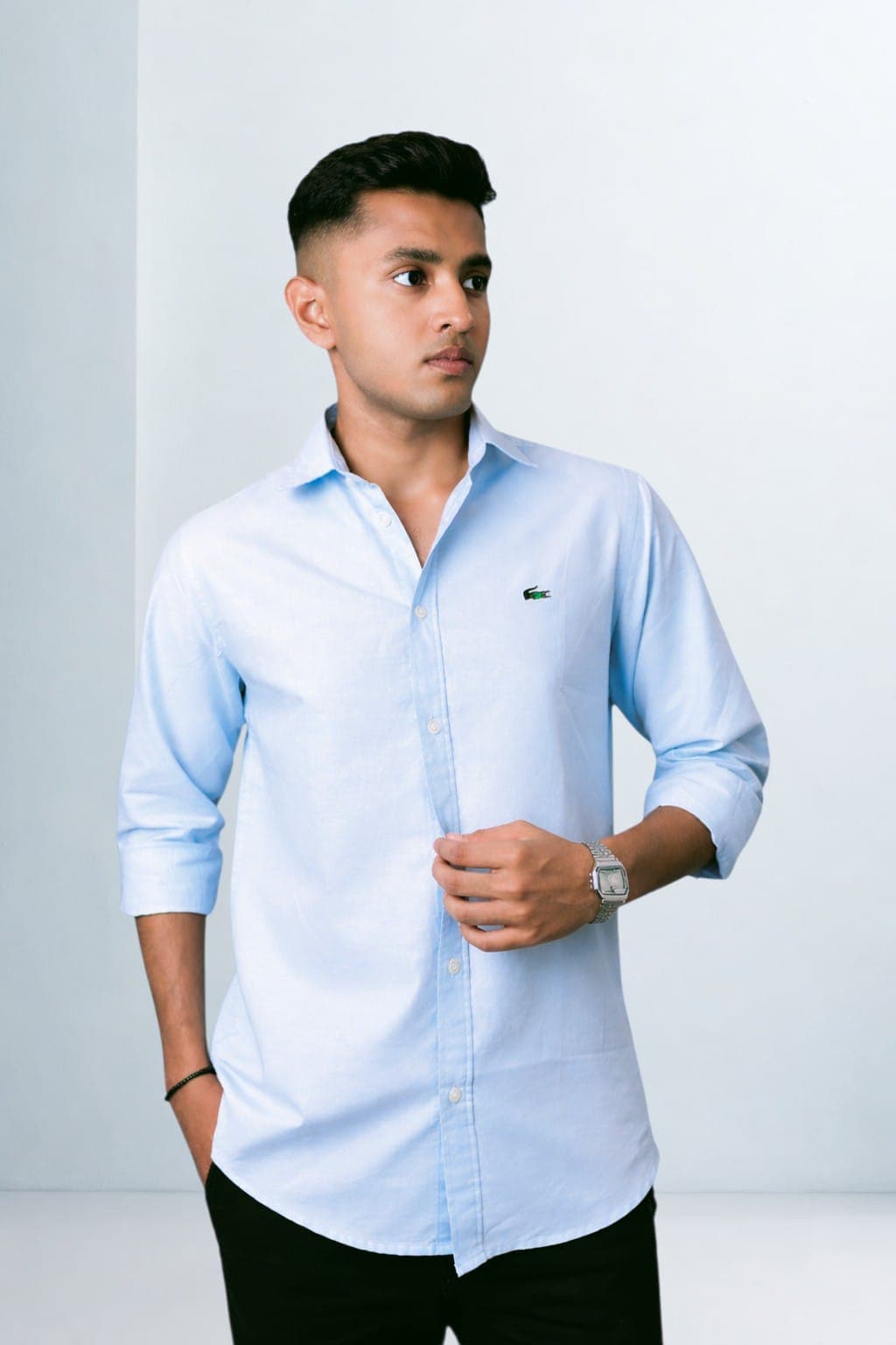 Lacoste Premium Light Sky-Blue - Back View