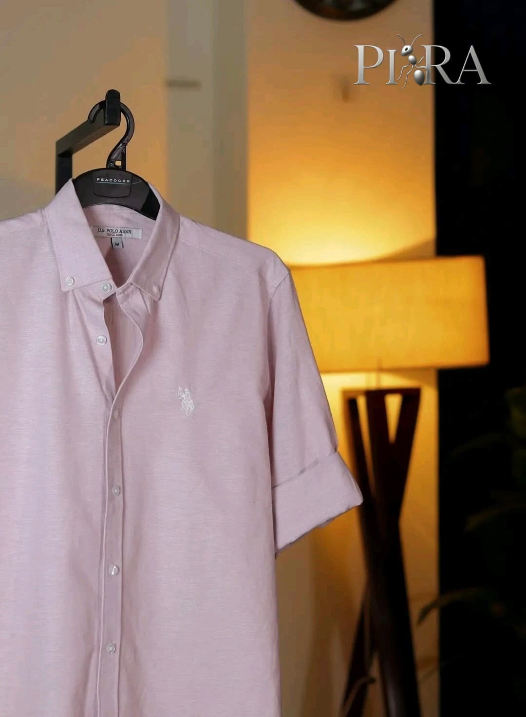 Premium Remy Cotton Light Pink Classic Button-Down Full Sleeve Shirt